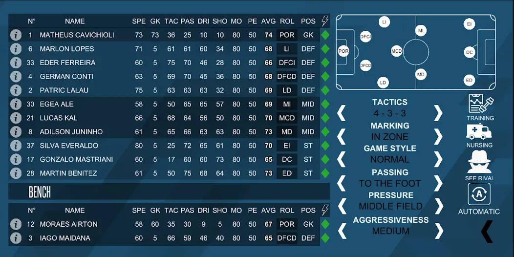 Mobile Football Manager [MOD: безлимитные деньги и энергия] Screenshot 2