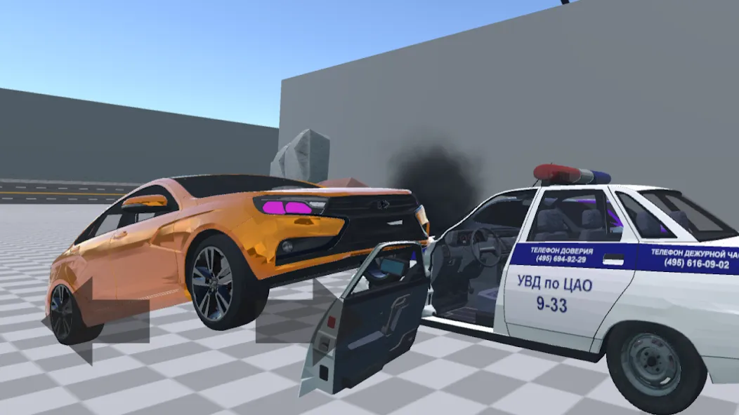 АВТОВАЗ КРАШ ТЕСТ СИМУЛЯТОР [MOD: безлимитные деньги и все машины открыты] Screenshot 4