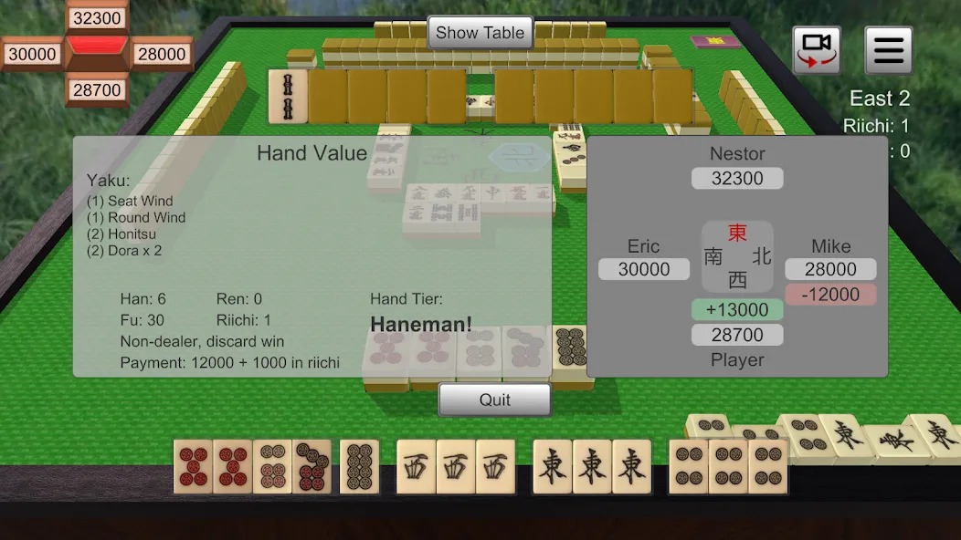 Riichi Mahjong [MOD: безлимитные монеты и открытые режимы] Screenshot 4
