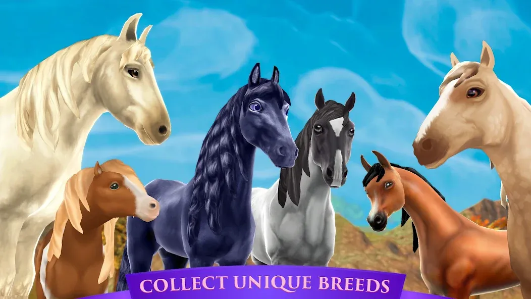 Horse Riding Tales - Wild Pony [MOD: бесконечные монеты и редкие лошади] Screenshot 1