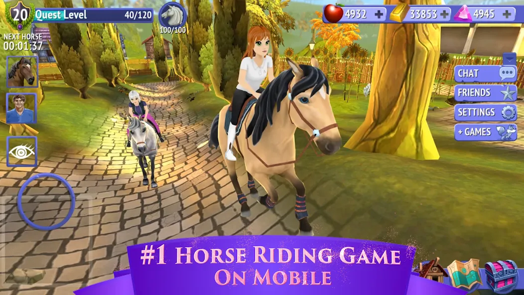 Horse Riding Tales - Wild Pony [MOD: бесконечные монеты и редкие лошади] Screenshot 3