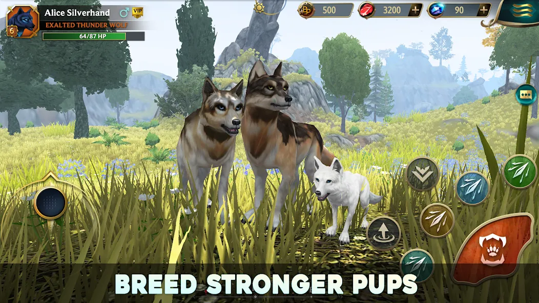 Wolf Tales - Wild Animal Sim [MOD: много денег и всё открыто] Screenshot 1