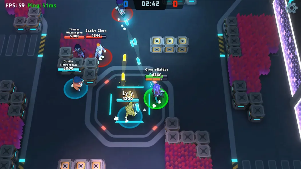 Galaxy Fight Club [MOD: безлимитные ресурсы и усиленные герои] Screenshot 5