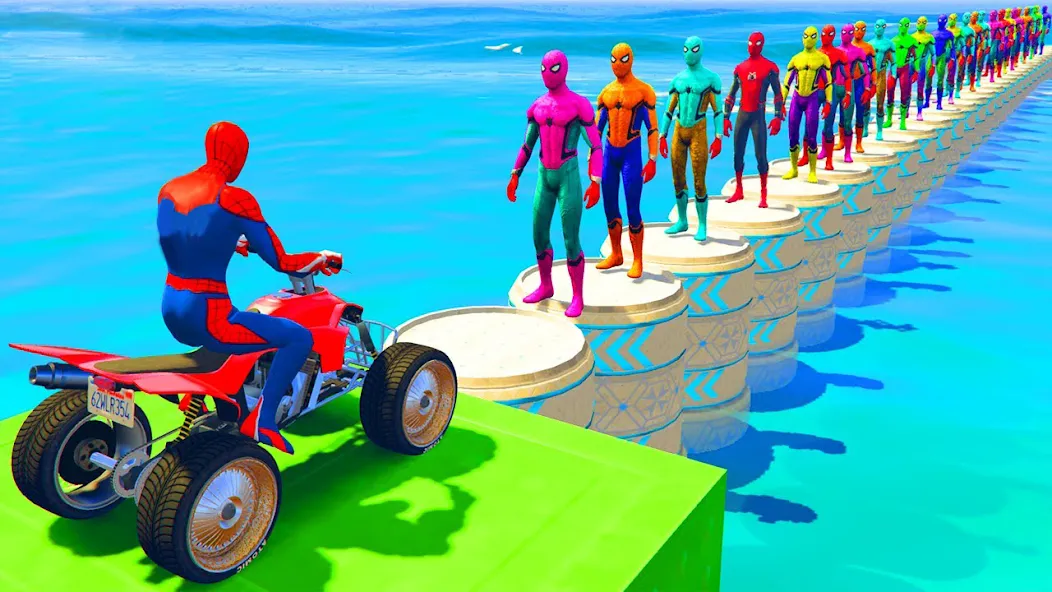 ATV Quads Bike Stunt Racing 3D [MOD: безлимитные деньги и все трассы открыты] Screenshot 1