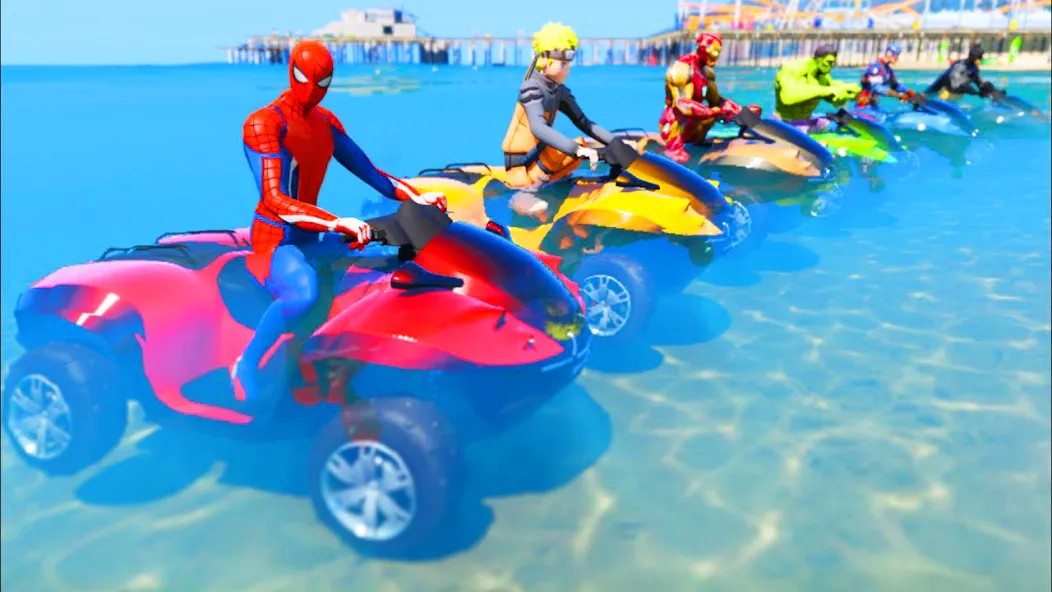 ATV Quads Bike Stunt Racing 3D [MOD: безлимитные деньги и все трассы открыты] Screenshot 2