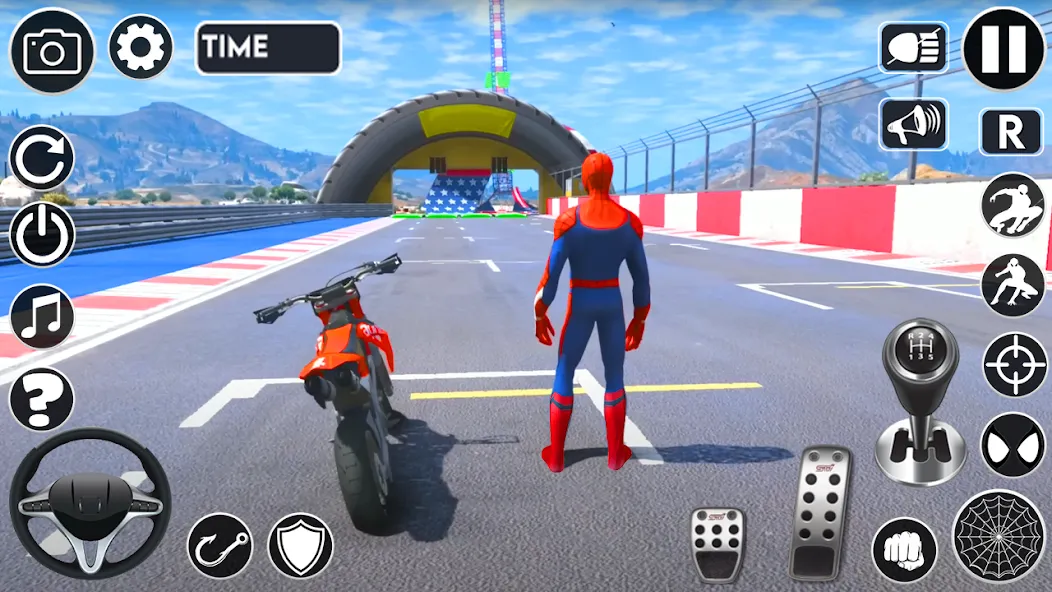 Superhero Tricky Bike Stunt [MOD: безлимитные деньги и все байки] Screenshot 1