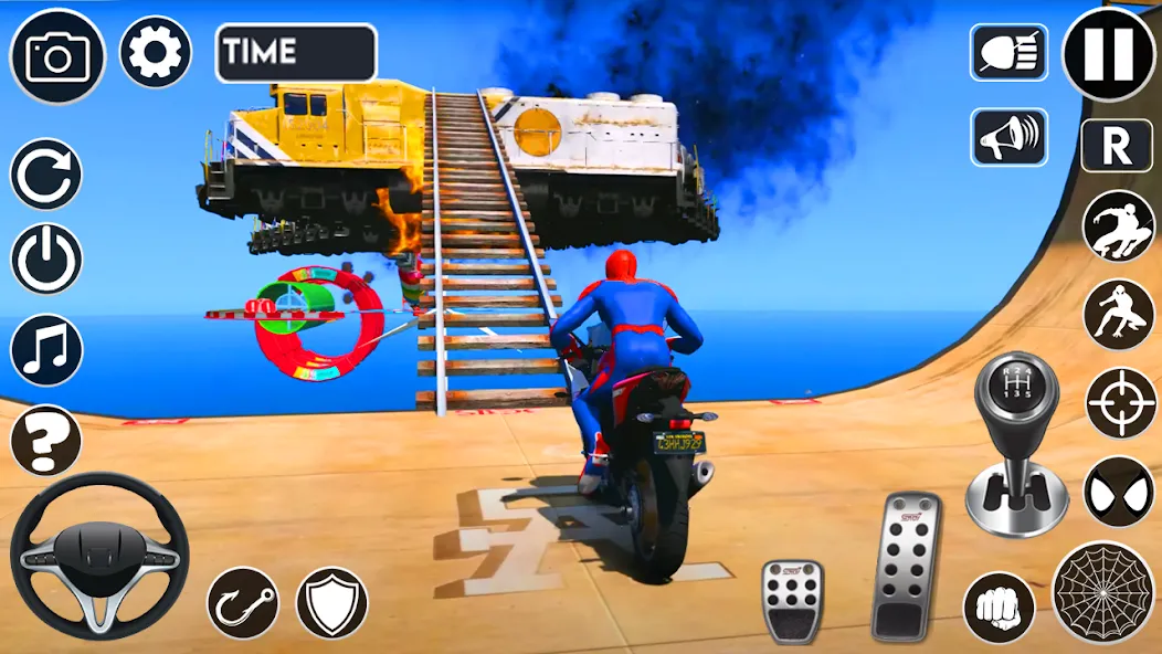 Superhero Tricky Bike Stunt [MOD: безлимитные деньги и все байки] Screenshot 2