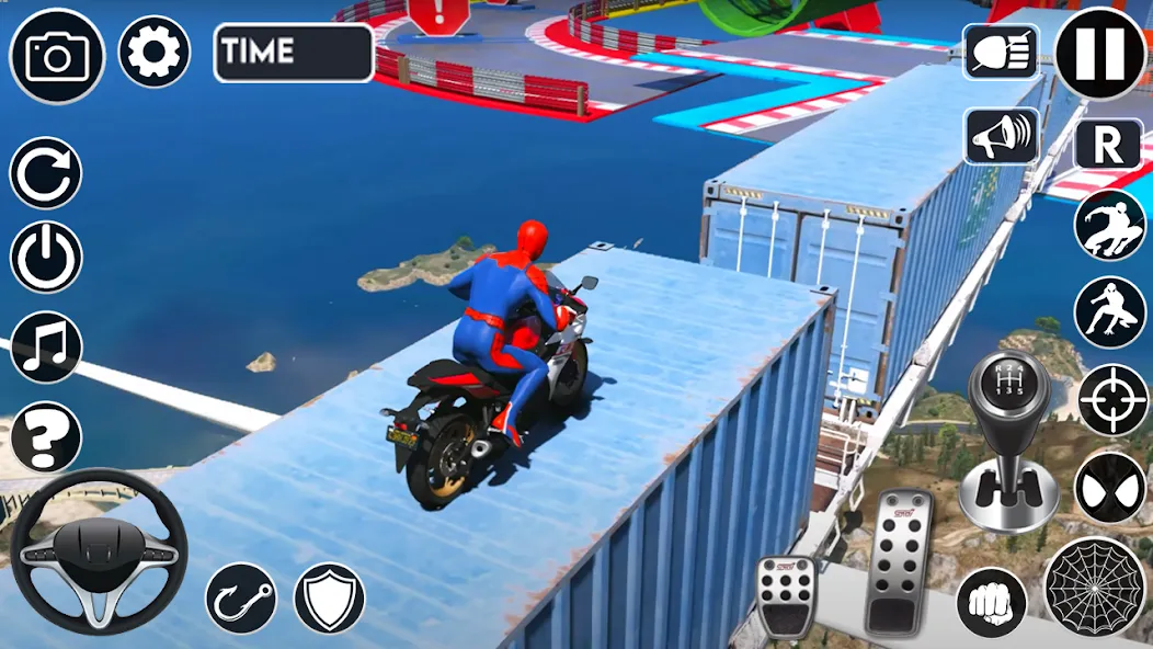 Superhero Tricky Bike Stunt [MOD: безлимитные деньги и все байки] Screenshot 4