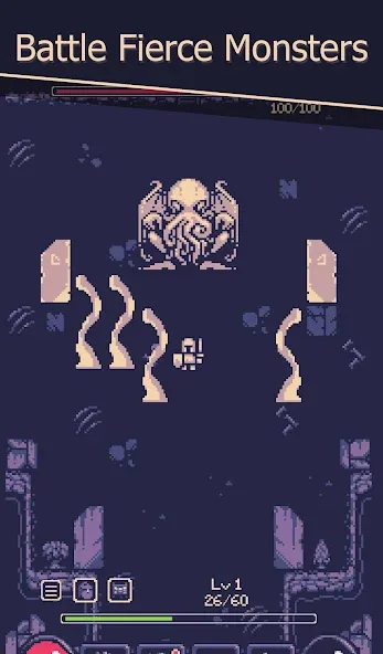 OneBit Adventure (Roguelike] [MOD: безлимитное здоровье и мощное снаряжение] Screenshot 1