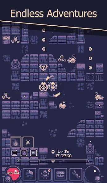 OneBit Adventure (Roguelike] [MOD: безлимитное здоровье и мощное снаряжение] Screenshot 4