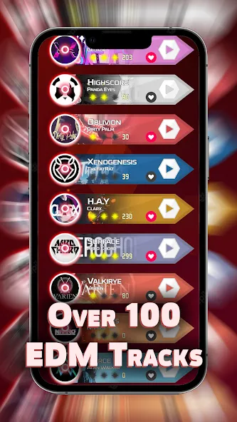 Dash'n'Beat - EDM Rhythm game [MOD: безлимитные деньги и все уровни открыты] Screenshot 1