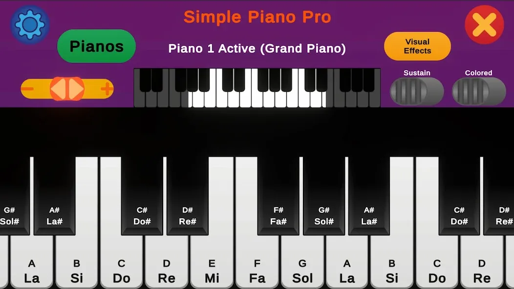 Simple Piano Pro [MOD: разблокированы все песни и ноты] Screenshot 1