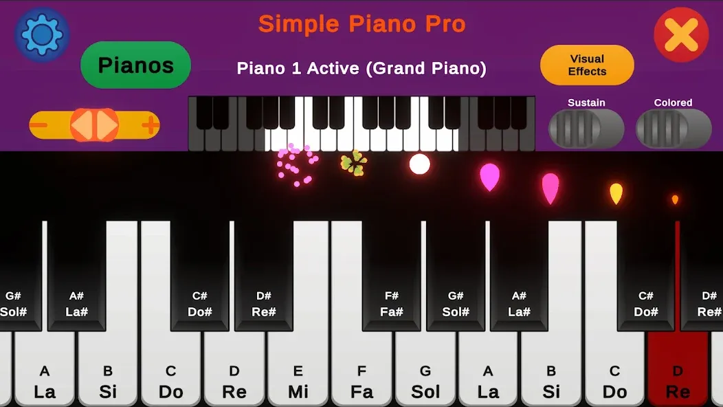 Simple Piano Pro [MOD: разблокированы все песни и ноты] Screenshot 2