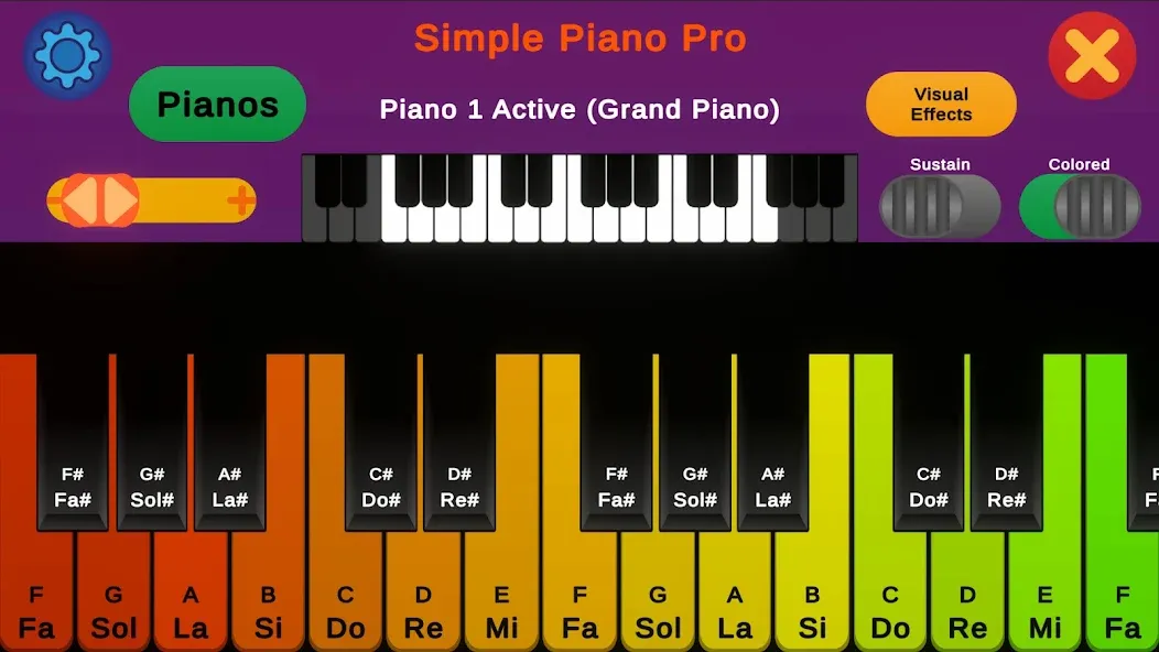 Simple Piano Pro [MOD: разблокированы все песни и ноты] Screenshot 4