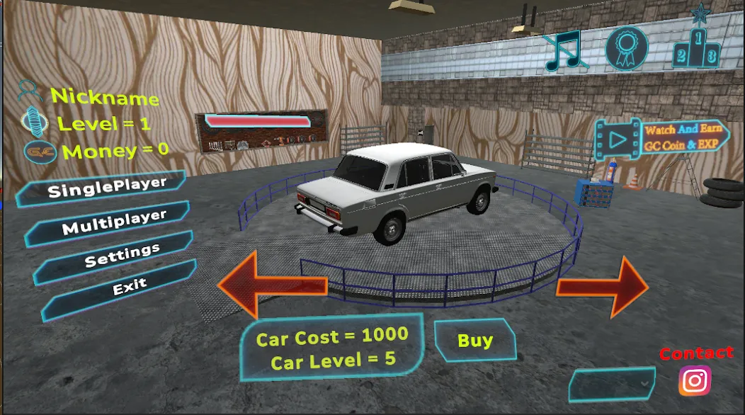Extreme Car Drift - car racing [MOD: безлимитные деньги и топливо] Screenshot 1