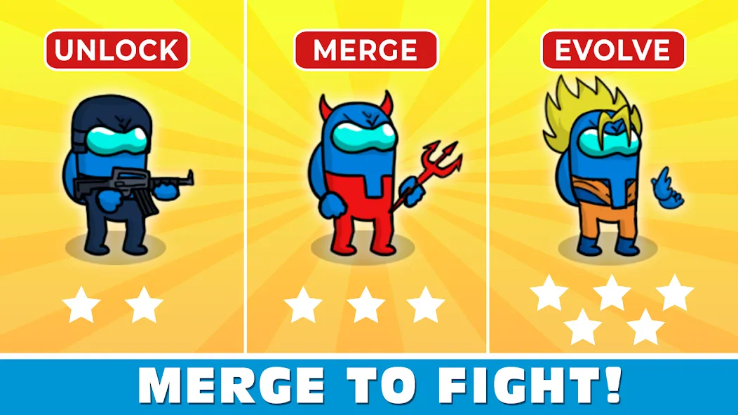 Merge Imposter [MOD: без рекламы и безлимитные монеты] Screenshot 2