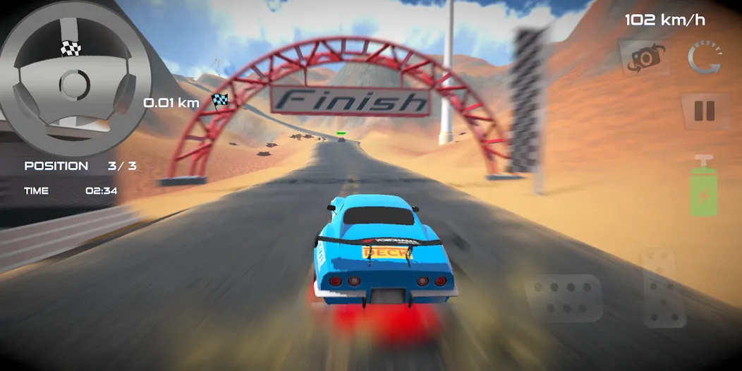 Rally Car : Extreme Fury Race [MOD: безлимитные деньги и все машины открыты] Screenshot 4