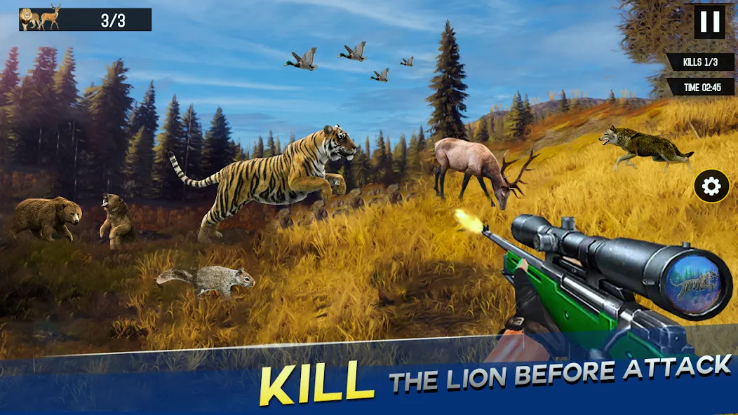 Sniper Animal Deer Hunter Game [MOD: безлимитные монеты и оружие] Screenshot 3