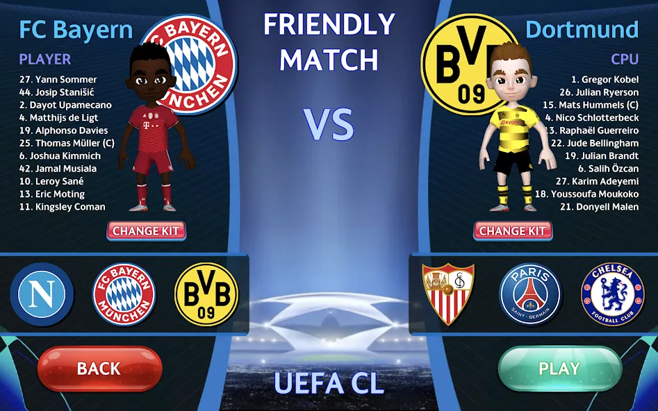 Champions League - UEFA Game [MOD: безлимитные деньги и открыты все уровни] Screenshot 1