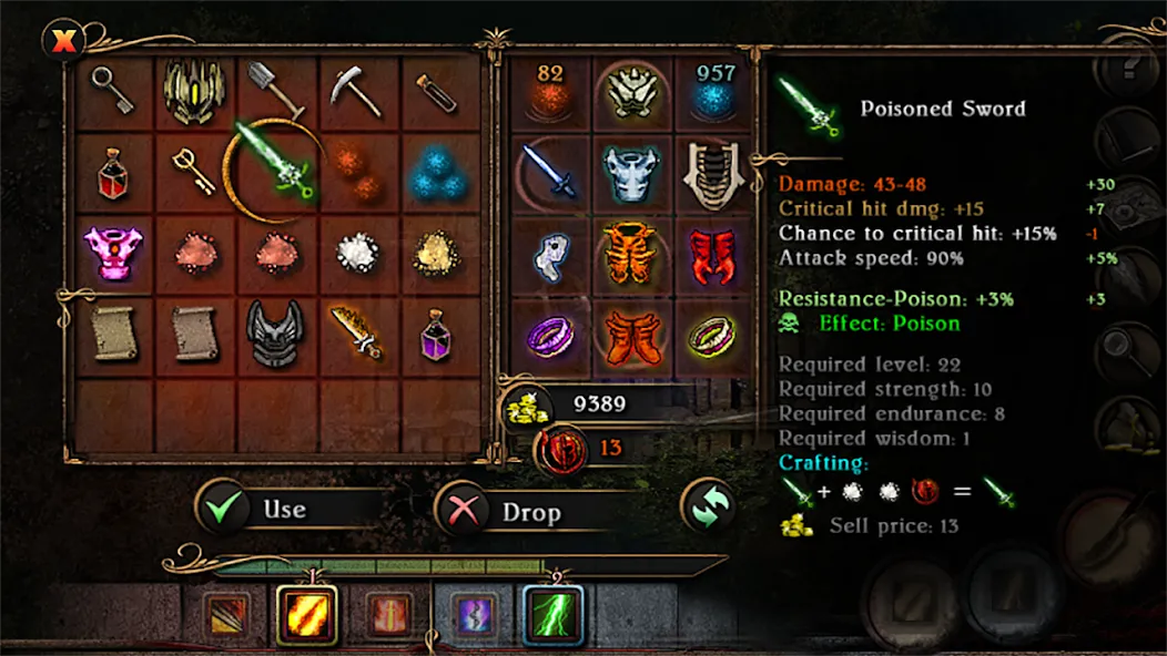 Almora Darkosen RPG [MOD: безлимитные ресурсы и усиленный герой] Screenshot 2