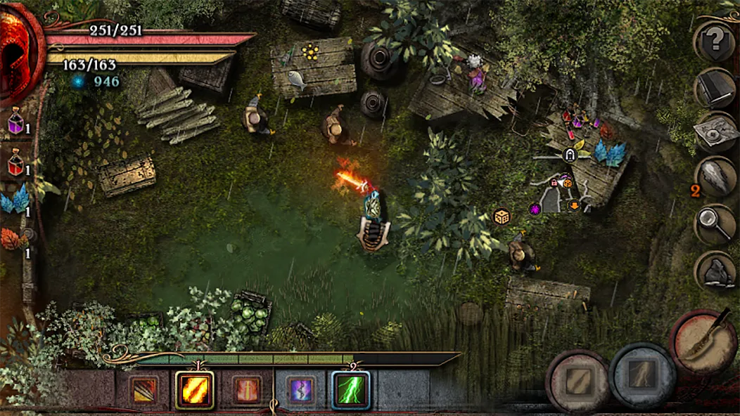 Almora Darkosen RPG [MOD: безлимитные ресурсы и усиленный герой] Screenshot 5
