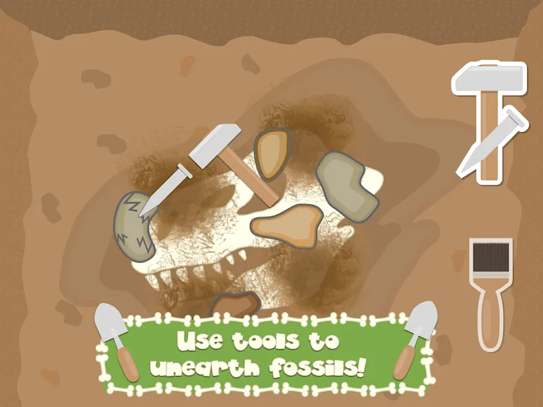 Dino Fossil Dig - Jurassic Adv [MOD: много денег и все уровни] Screenshot 3