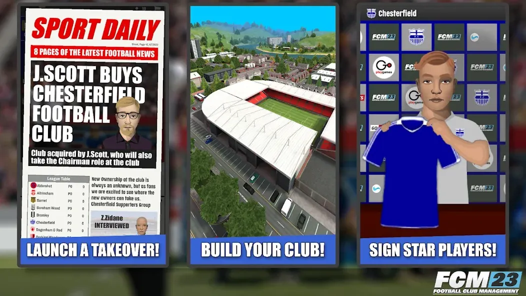 FCM23 Soccer Club Management [MOD: безлимитные деньги и ресурсы] Screenshot 3
