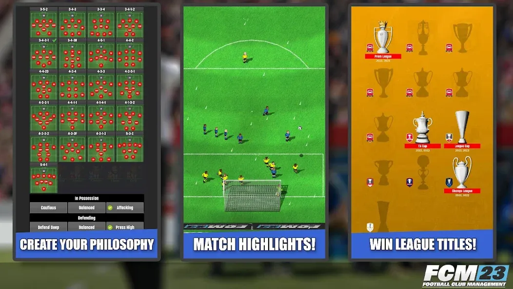 FCM23 Soccer Club Management [MOD: безлимитные деньги и ресурсы] Screenshot 5