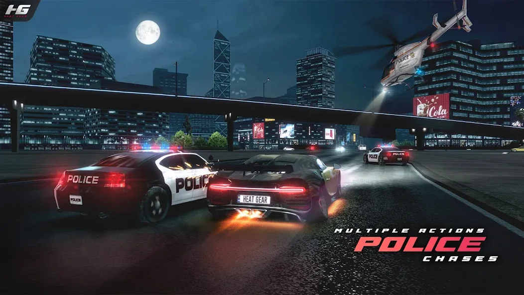 Heat Gear - Race &amp; Drift World [MOD: безлимитные деньги и топливо] Screenshot 1