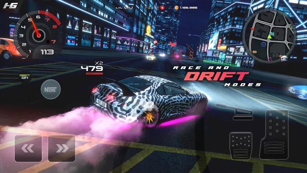 Heat Gear - Race &amp; Drift World [MOD: безлимитные деньги и топливо] Screenshot 3