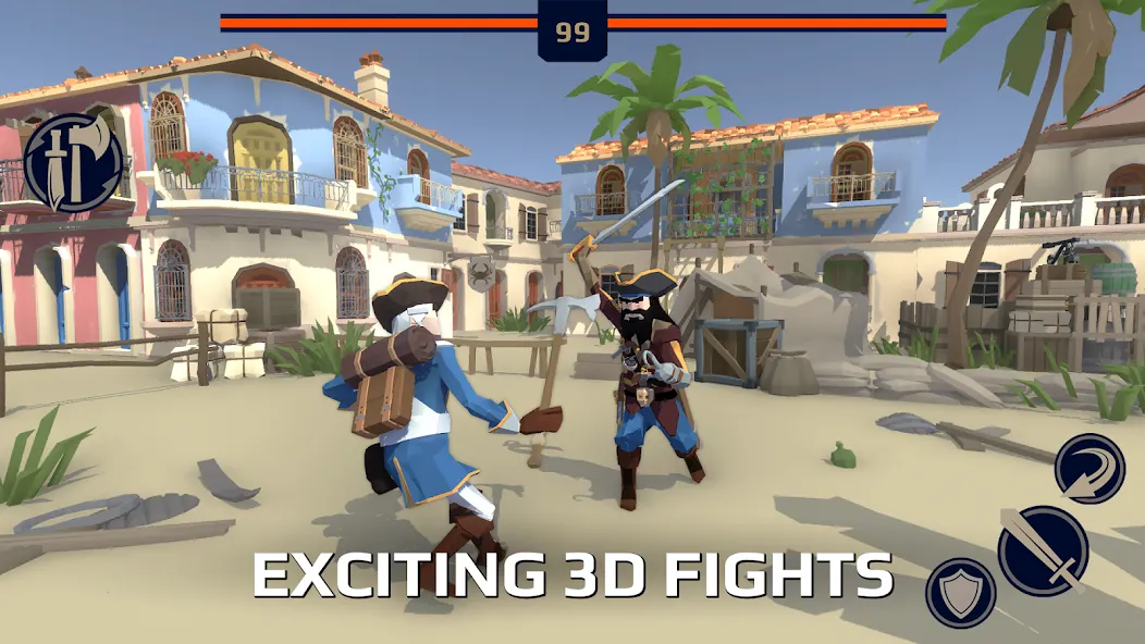 Slash Polygon: Medieval PVP [MOD: безлимитные деньги и усиленная броня] Screenshot 2