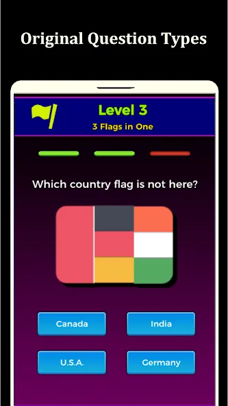 World Flags Quiz Game [MOD: открыты все флаги и уровни] Screenshot 1