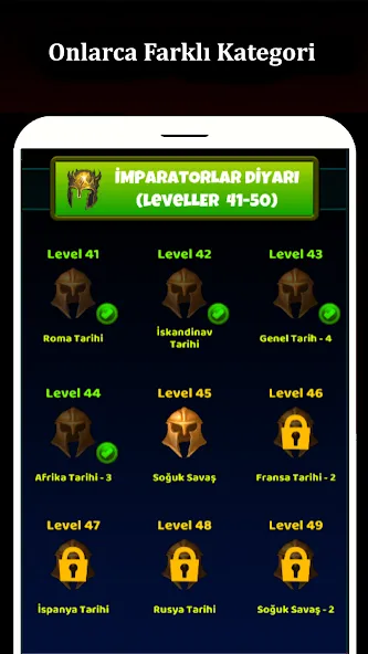 Tarih Bilgi Yarışması [MOD: безлимитные подсказки и правильные ответы] Screenshot 3