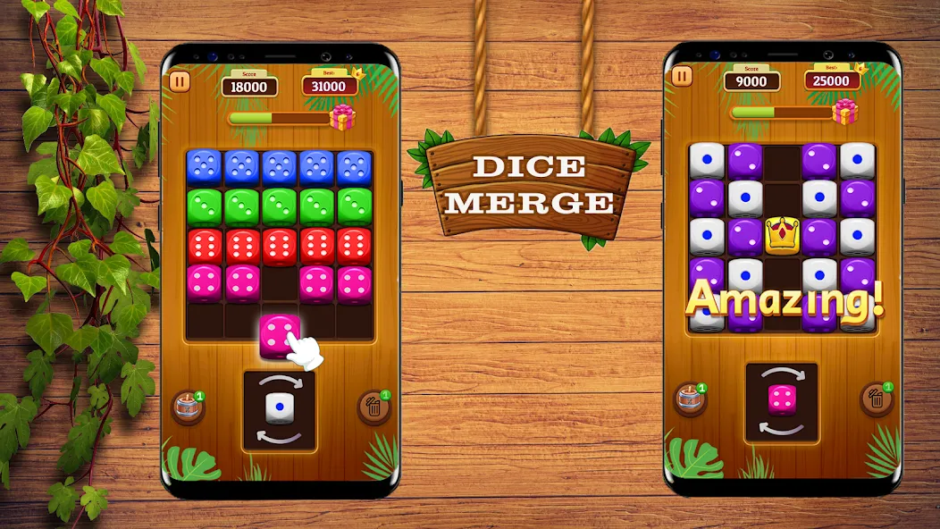 Dice Merge: Dice Mania Game [MOD: безлимитные деньги и все уровни] Screenshot 1