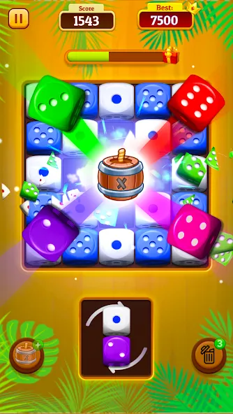 Dice Merge: Dice Mania Game [MOD: безлимитные деньги и все уровни] Screenshot 2