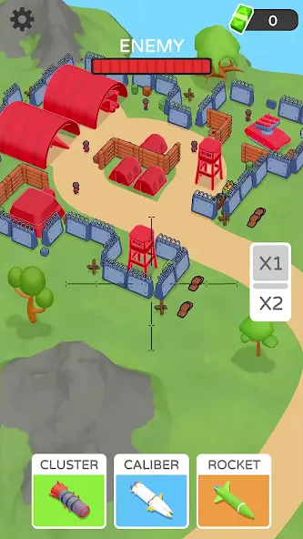 Artillery Defense [MOD: безлимитные деньги и мощное оружие] Screenshot 5