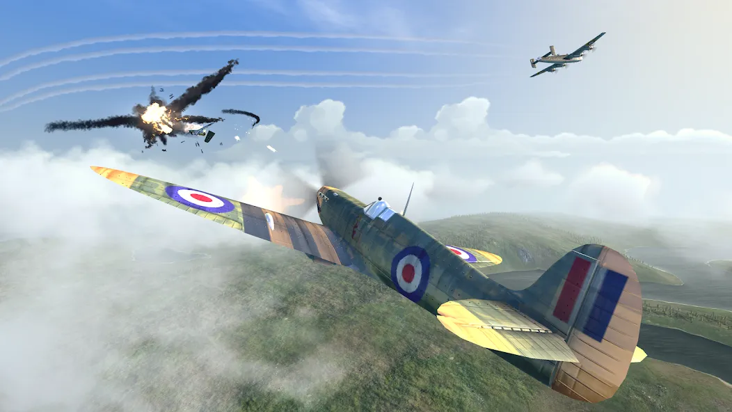 Warplanes: WW2 Dogfight [MOD: безлимитные деньги и топливо] Screenshot 1