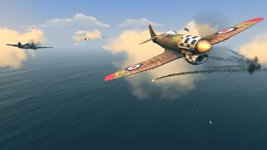 Warplanes: WW2 Dogfight [MOD: безлимитные деньги и топливо] Screenshot 4