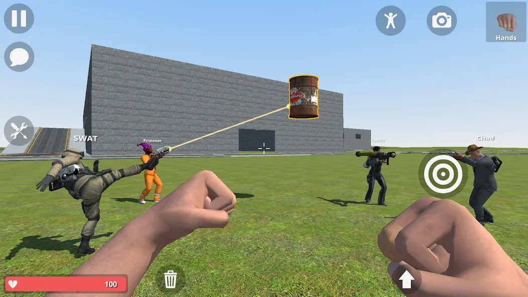 Hypper Sandbox [MOD: много денег и все предметы] Screenshot 1
