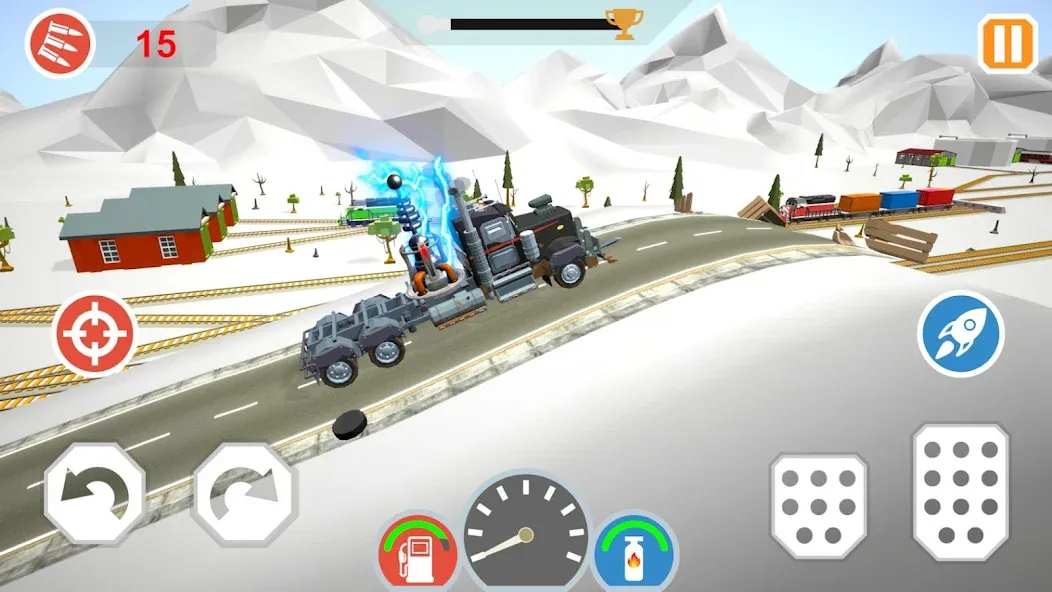 Zombie Cars Crush: Racing Die [MOD: безлимитные деньги и топливо] Screenshot 2