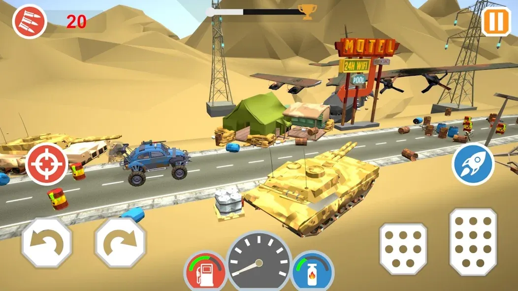 Zombie Cars Crush: Racing Die [MOD: безлимитные деньги и топливо] Screenshot 3
