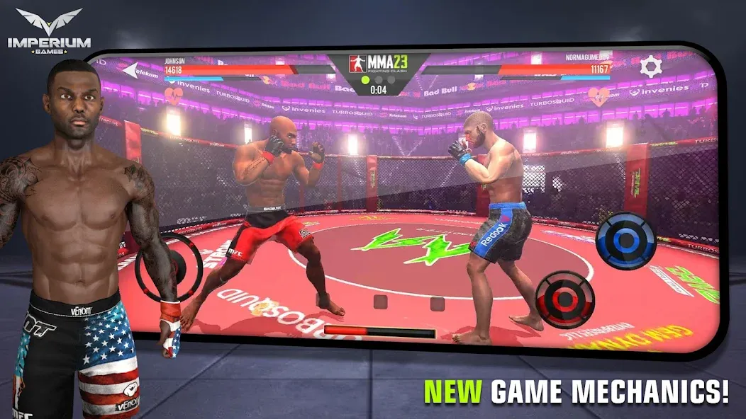MMA - Fighting Clash 23 [MOD: безлимитные деньги и энергия] Screenshot 1