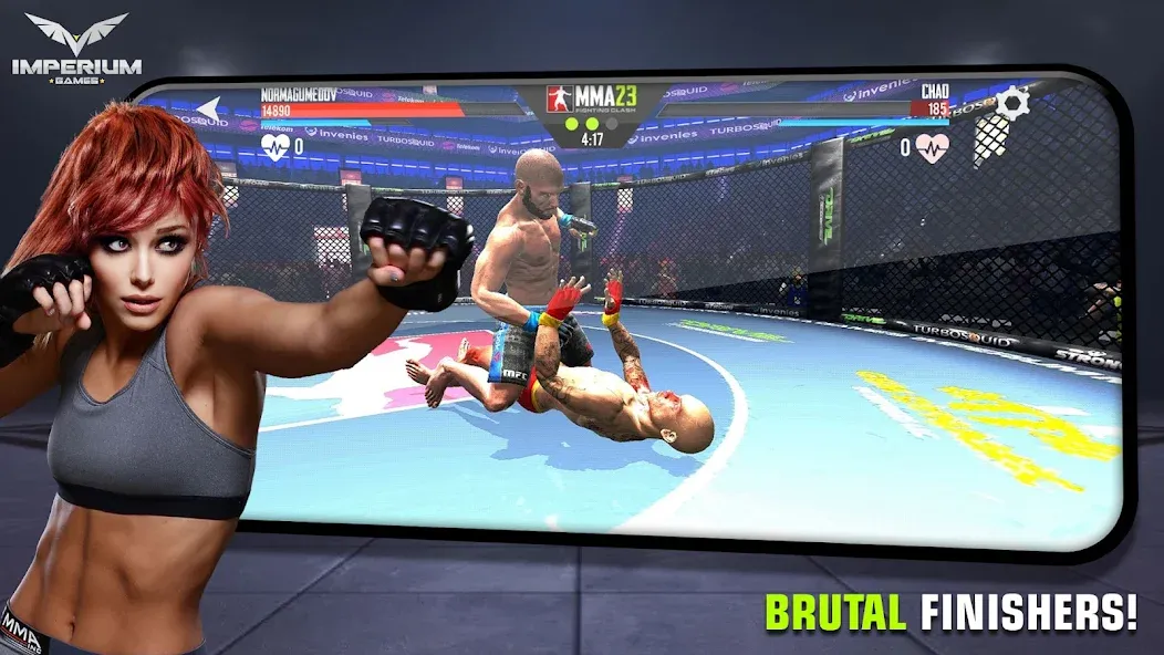 MMA - Fighting Clash 23 [MOD: безлимитные деньги и энергия] Screenshot 2
