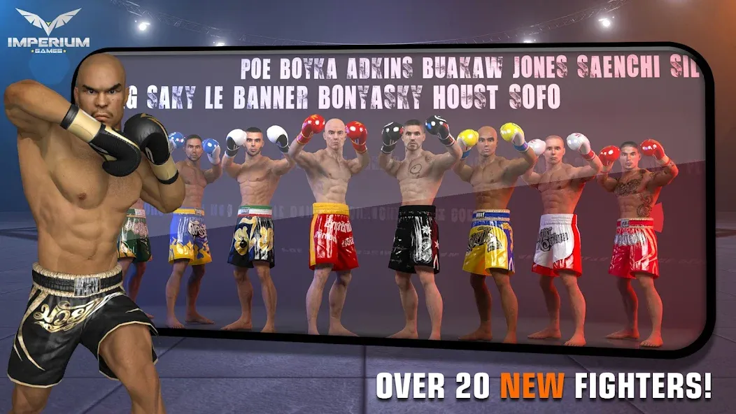 Muay Thai 2 - Fighting Clash [MOD: безлимитные деньги и энергия] Screenshot 3