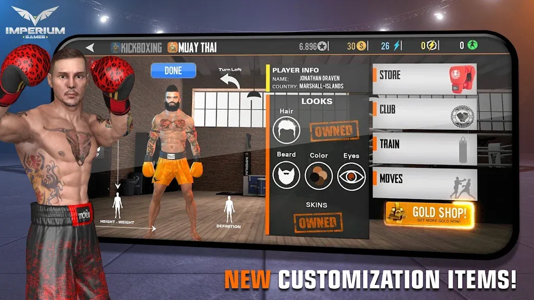Muay Thai 2 - Fighting Clash [MOD: безлимитные деньги и энергия] Screenshot 5