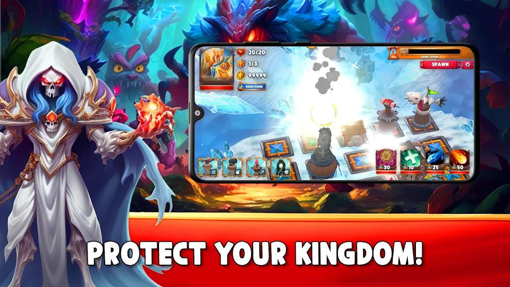 Gaiarus: TD Battles &amp; Heroes [MOD: безлимитные ресурсы и герои] Screenshot 4