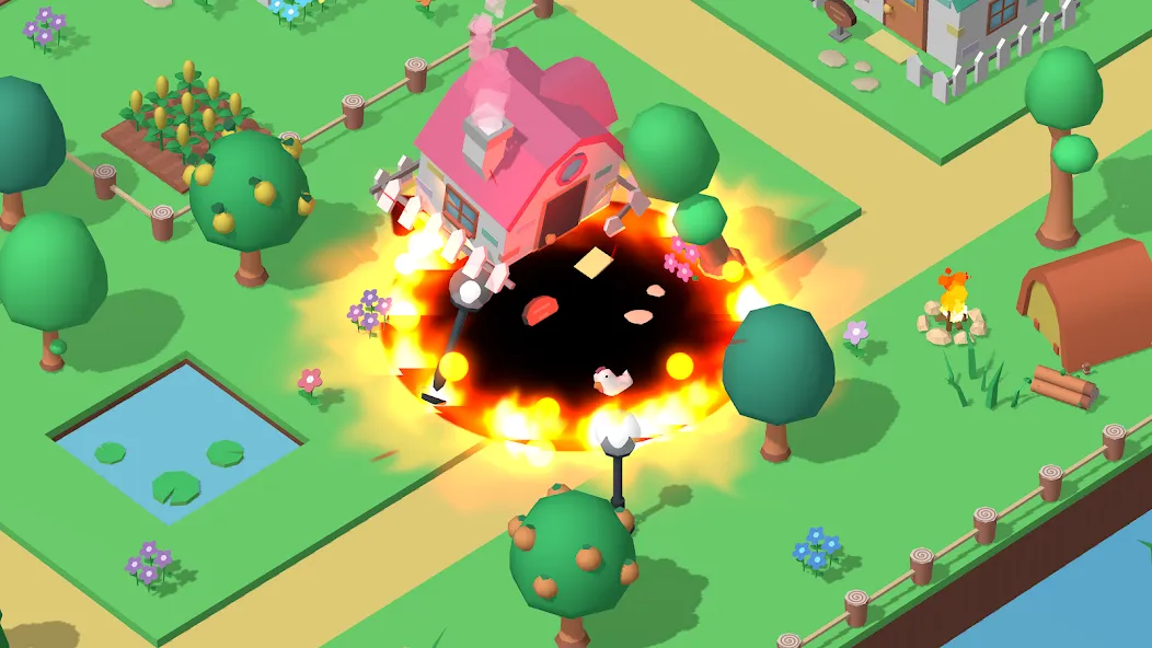 Holein eating games io offline [MOD: без рекламы и много монет] Screenshot 1