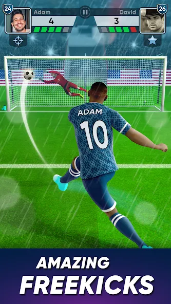SOCCER Kicks - Stars Strike 24 [MOD: безлимитные монеты и все игроки] Screenshot 2