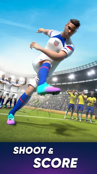 SOCCER Kicks - Stars Strike 24 [MOD: безлимитные монеты и все игроки] Screenshot 5