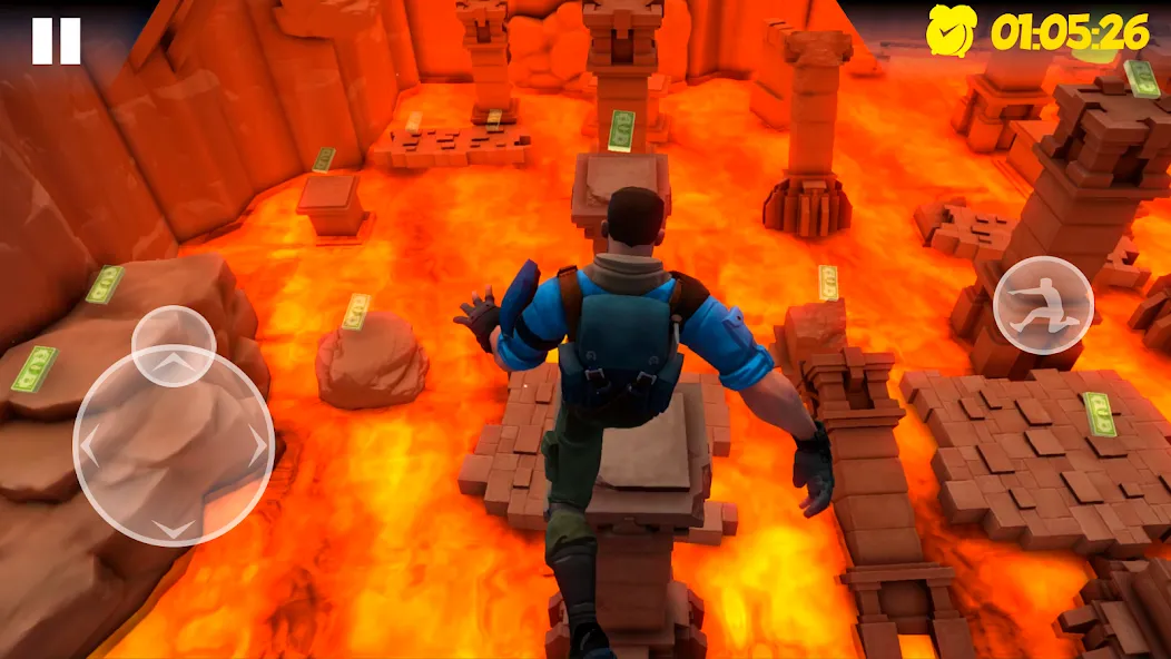 Hot Lava Floor: Urban Escape [MOD: безлимитные деньги и все уровни открыты] Screenshot 3